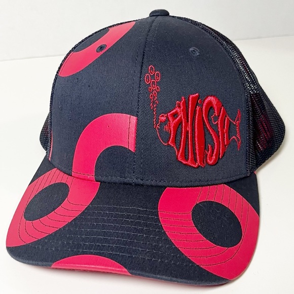The Classic Phish Red and Blue Trucker’s Cap with Adjustable Snaps - Picture 2 of 9